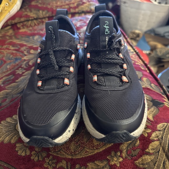 Ryka Shoes - Ryka Womens Switchback Running Shoes Black Mid Top Fabric Lace Up 7